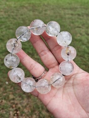 Herkimer diamond 12mm bracelet